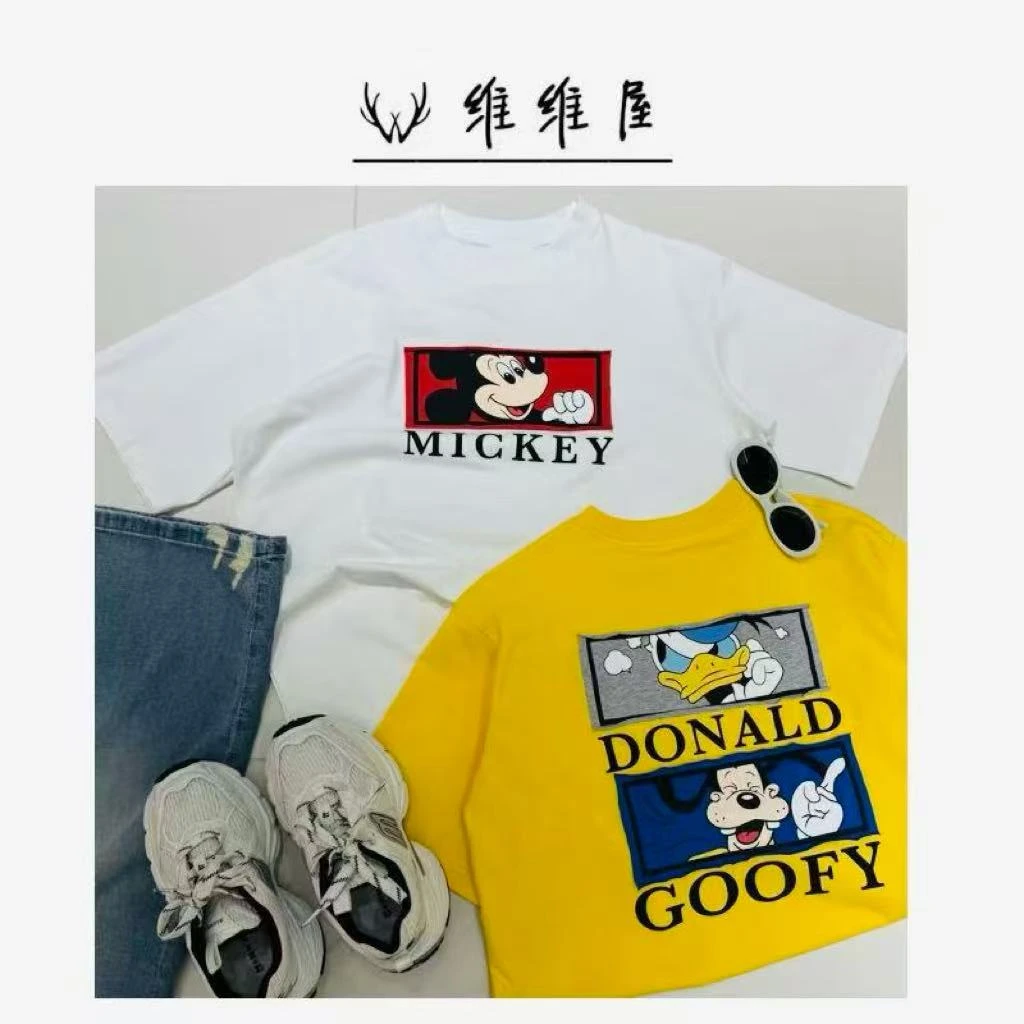 Wellsoong【贴布框框米奇大T】