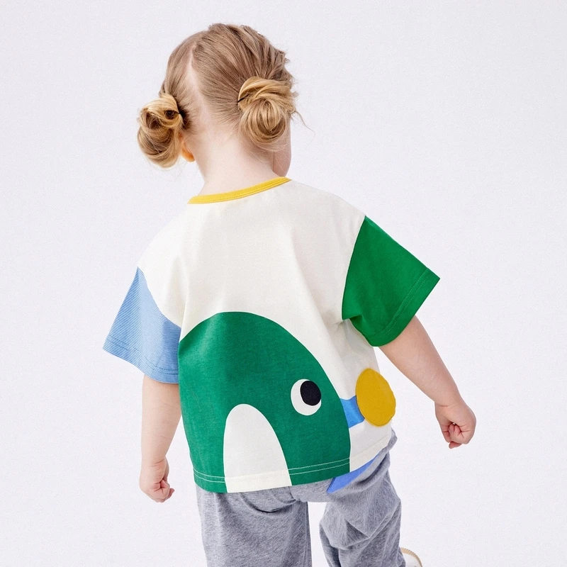 【银泰百货六一马拉丁】男女小童集合冰氧短袖T恤634316104D