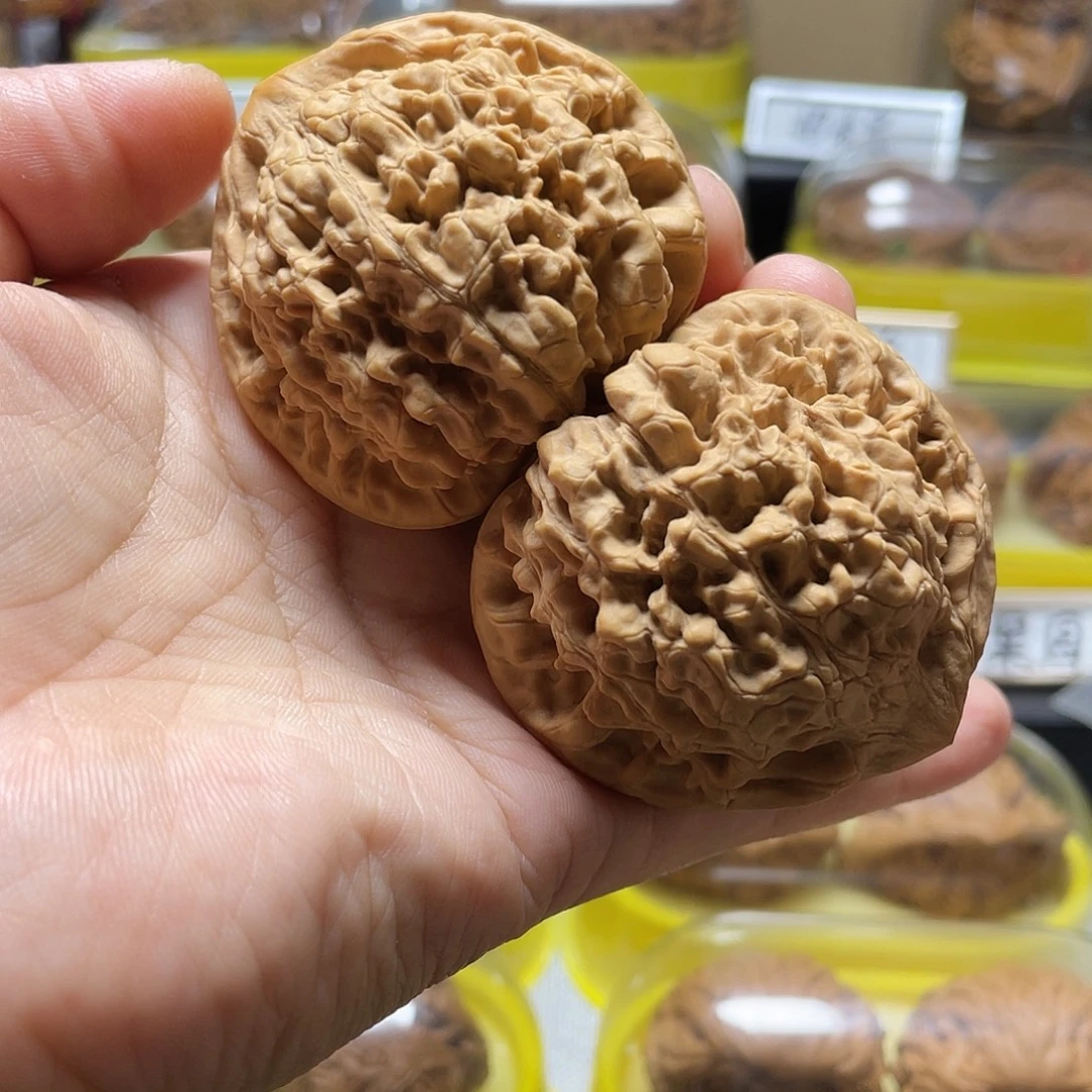 段***旭把件文玩核桃官帽50
