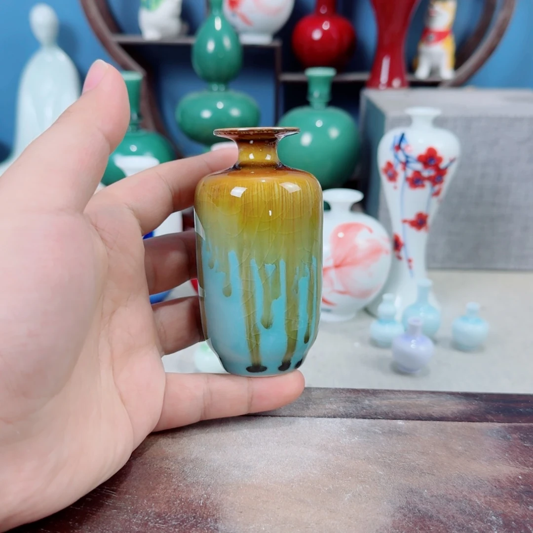 陶瓷手工小花器摆件
