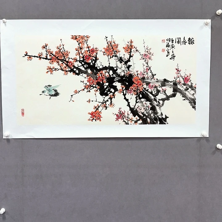 国画亲笔手绘放心去藏