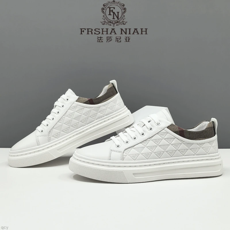 法莎尼亚真皮板鞋男款潮流百搭鞋子男鞋轻奢一脚蹬懒人鞋高