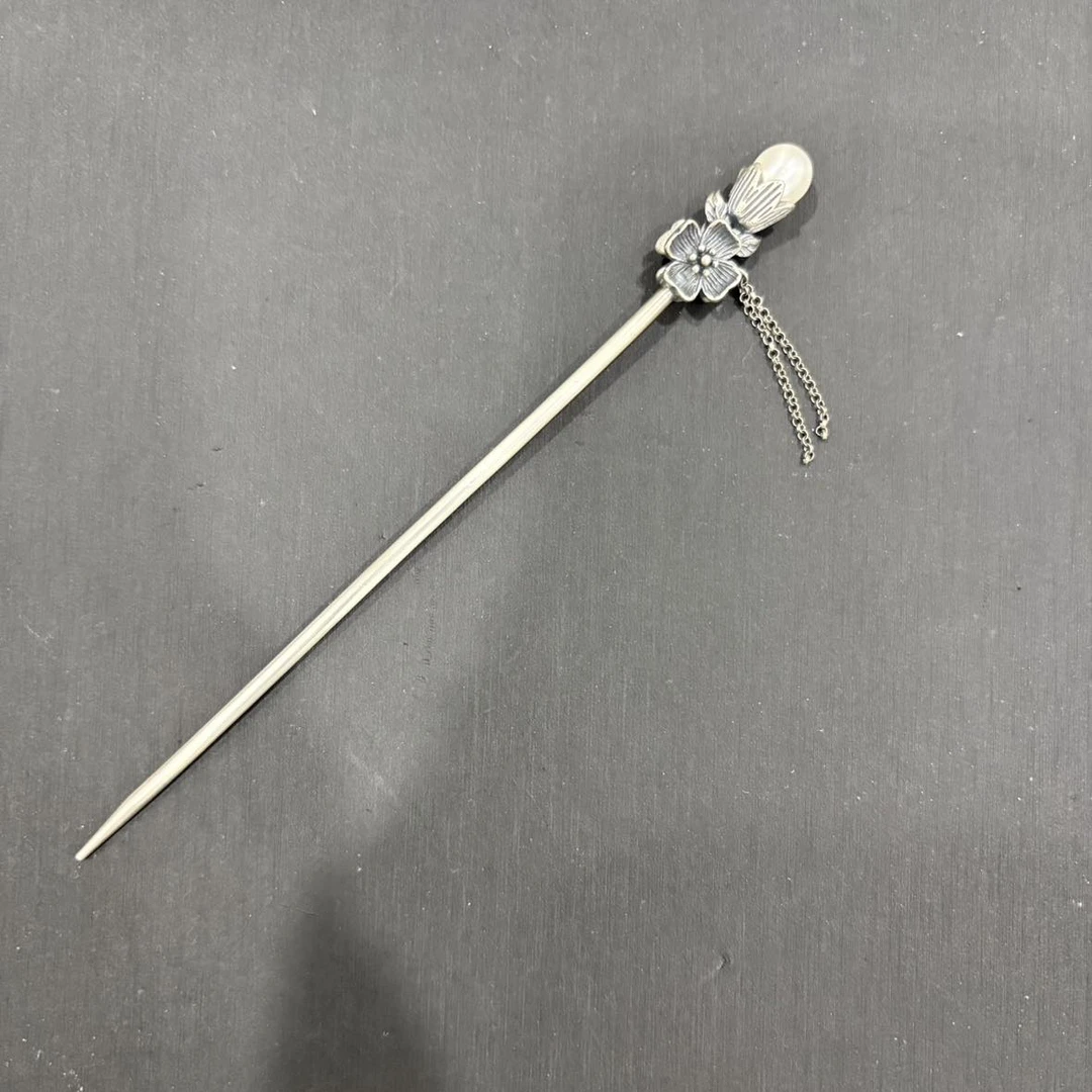 925银银制品 s925银 花发簪-542304