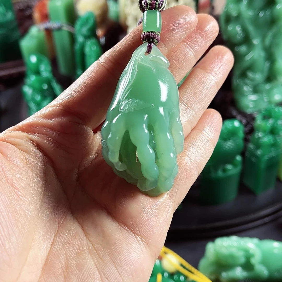 四川石名贵石材梅子青