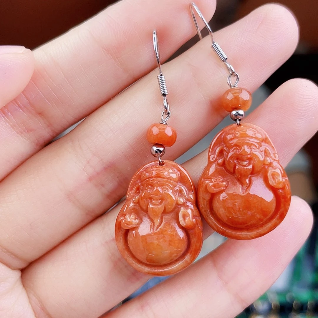 翡翠未镶嵌耳饰饰品