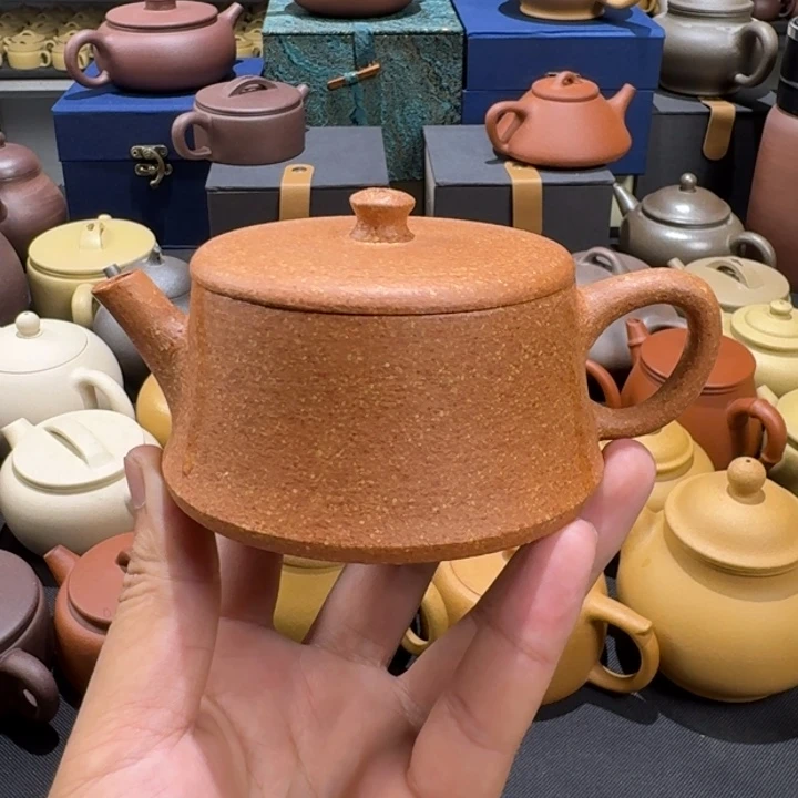茶壶紫砂黄降坡云柱180cc