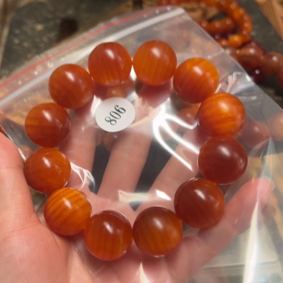 爱***人松木（琥珀木）手串/手链806包浆2.1