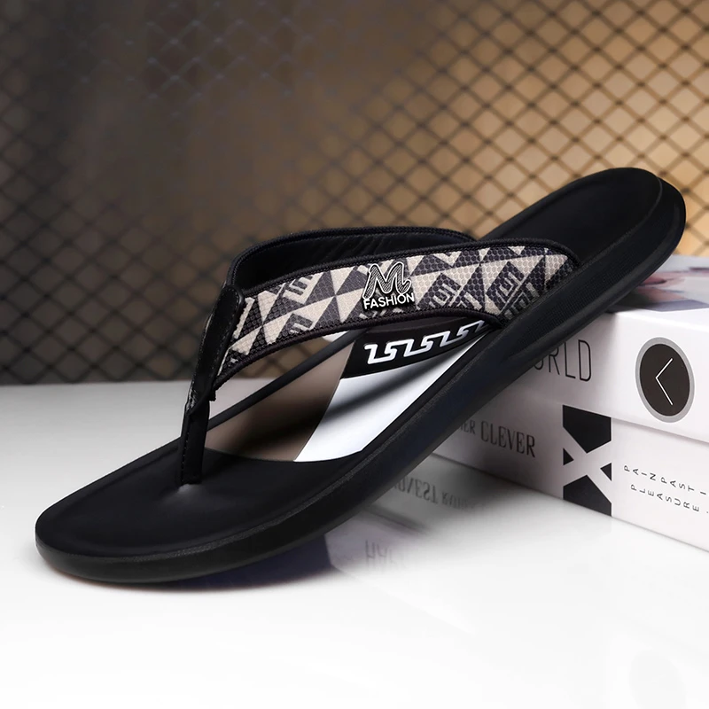 NDSL欧洲站人字拖男士夏季防滑网红越南潮牌个性海边沙滩夹脚拖鞋