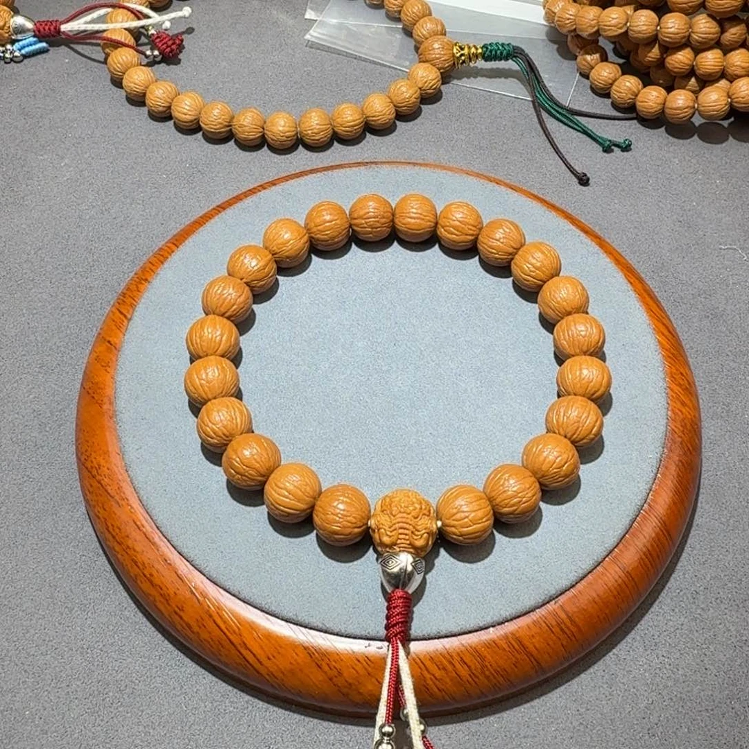 将***军文玩核桃吊坠15三维同尺聚宝盆手持