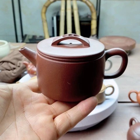 紫砂茶壶汉瓦底槽清