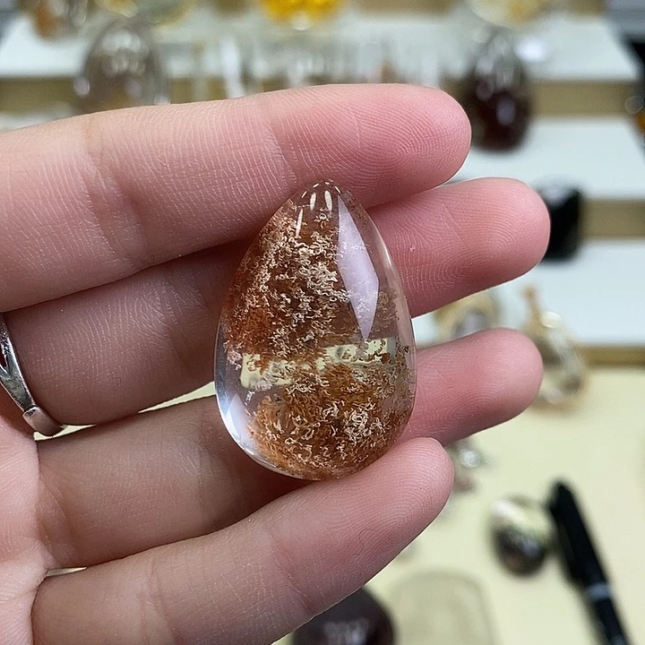 水晶颈饰未镶嵌水晶吊坠