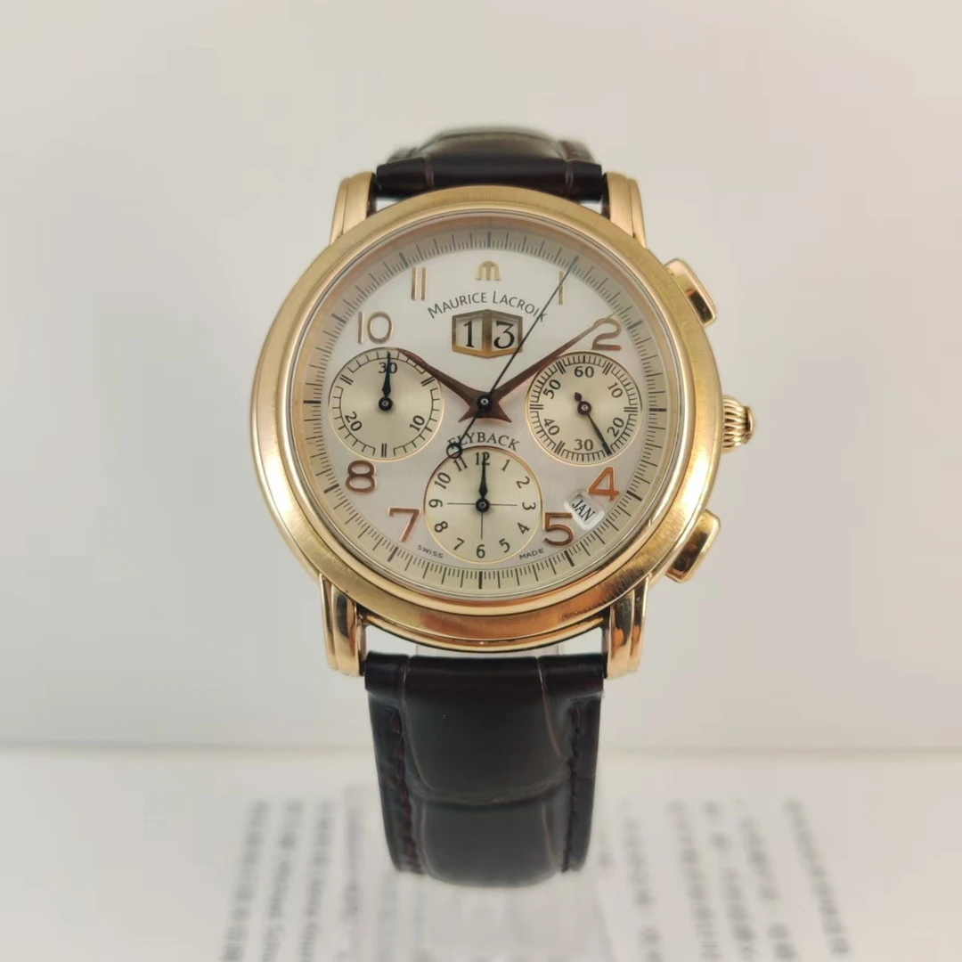 99新 Aimei/艾美 40mm/男表//机械/银盘/时尚