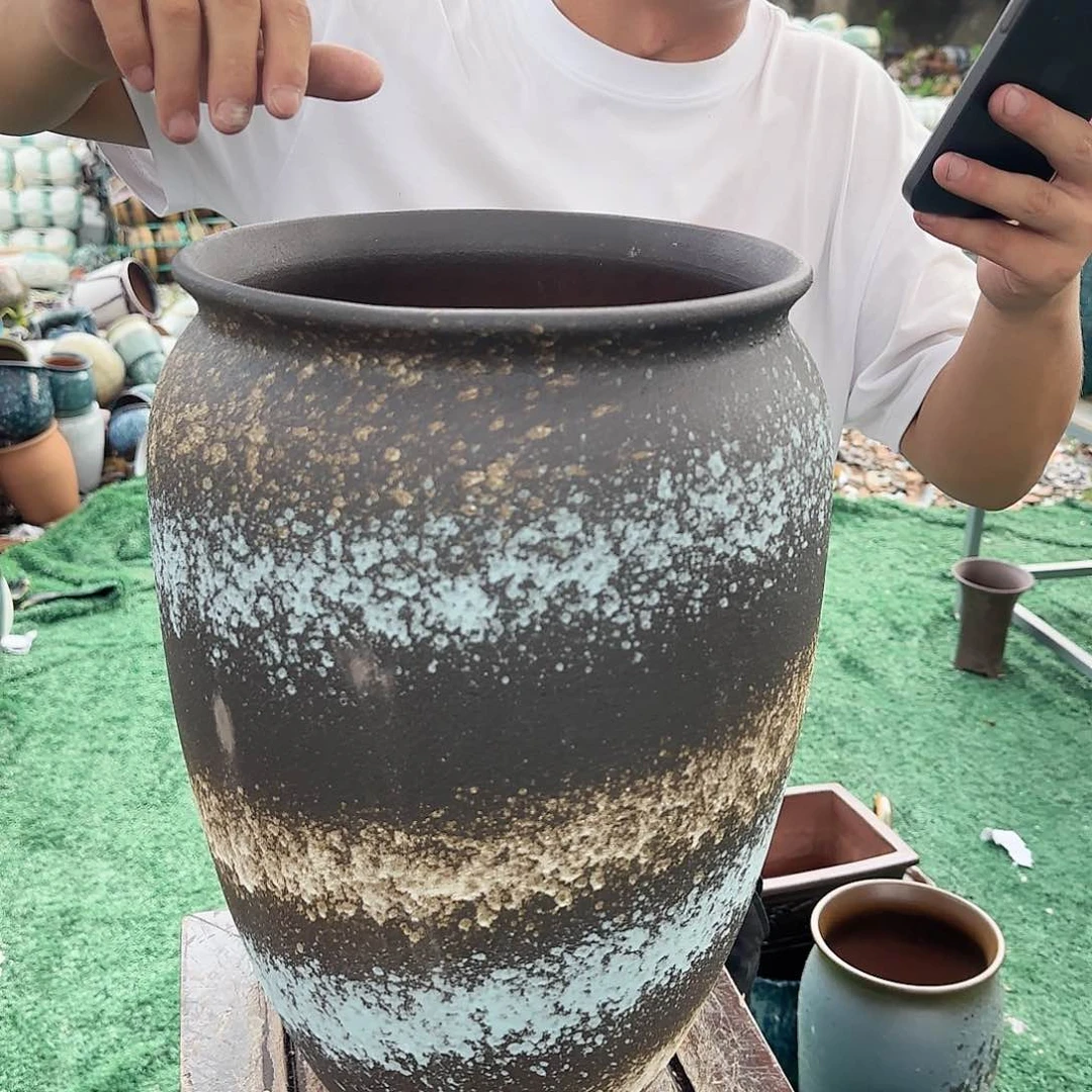 紫砂花盆王嫂花盆0624-373高40口26