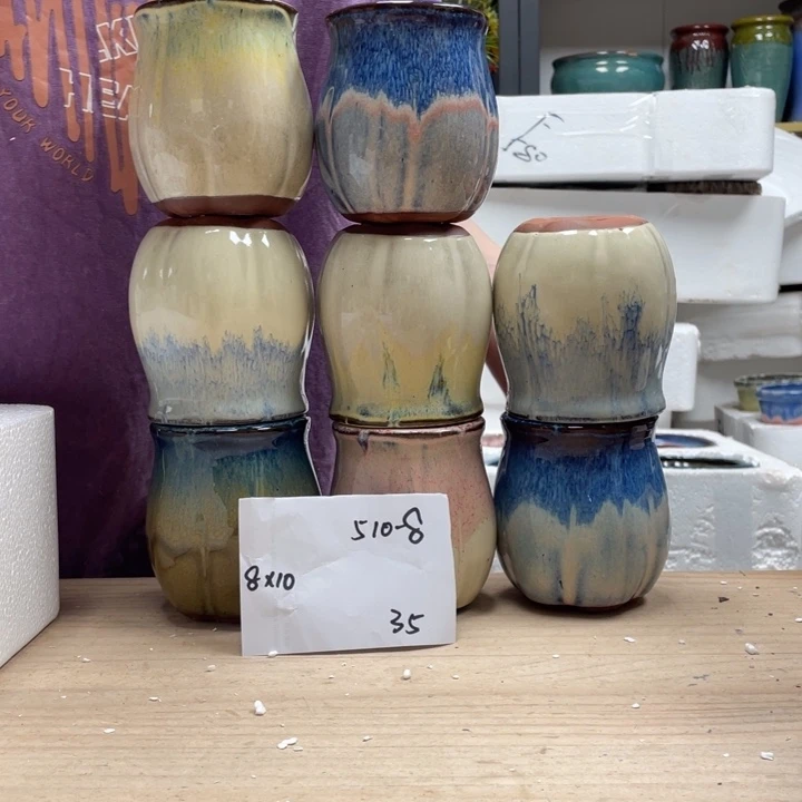 紫砂花盆多肉陶土花盆微瑕8