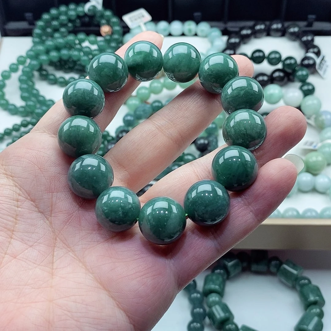 翡翠未镶嵌毛衣链