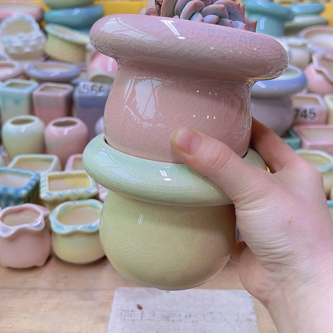 陶瓷花盆当场满12包邮