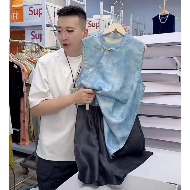 寒烟--中式国风气质时尚洋气碎花夏季复古显白休闲显瘦轻奢连衣裙