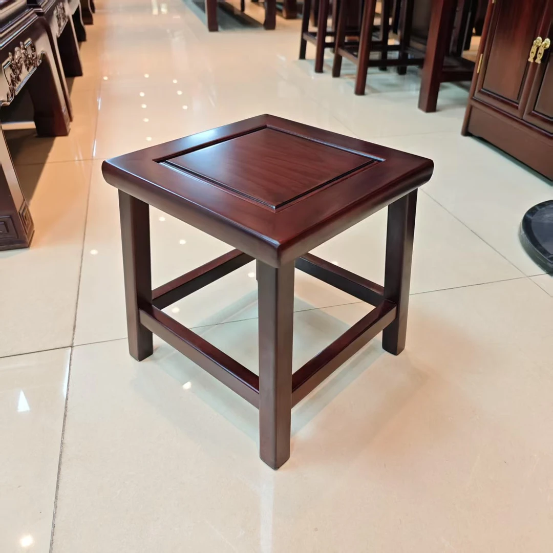 【宠粉福利】酸枝木（28*28*28）小方凳酸枝木红木实用换鞋凳凳子风格
