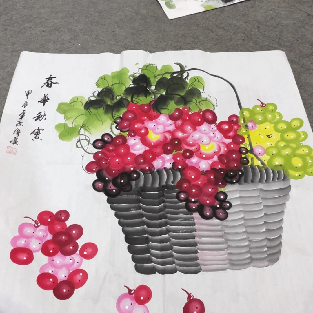 国画国画作品画心一张