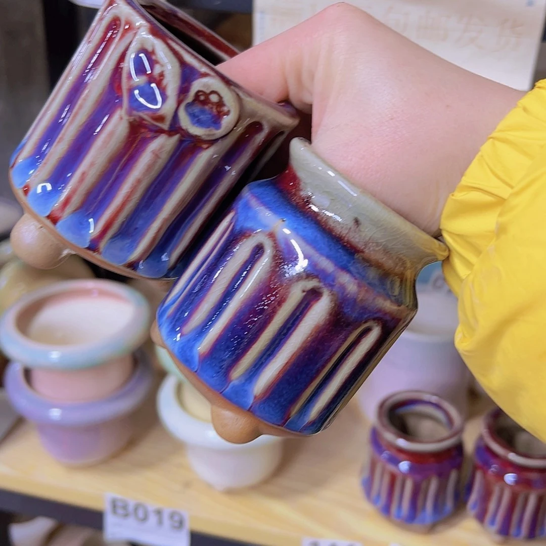 红陶陶瓷花盆当场满12包邮