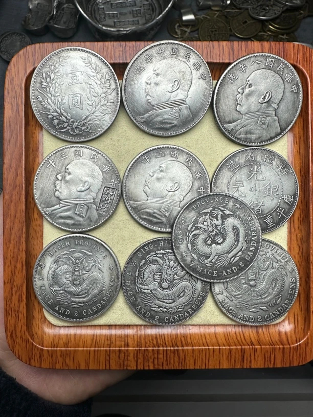 复古家居 龙洋大头（十枚）工艺品摆件