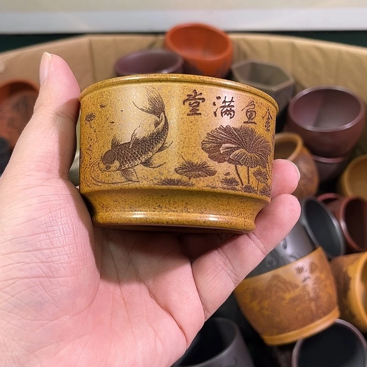 茶杯紫砂全手工紫砂主人杯