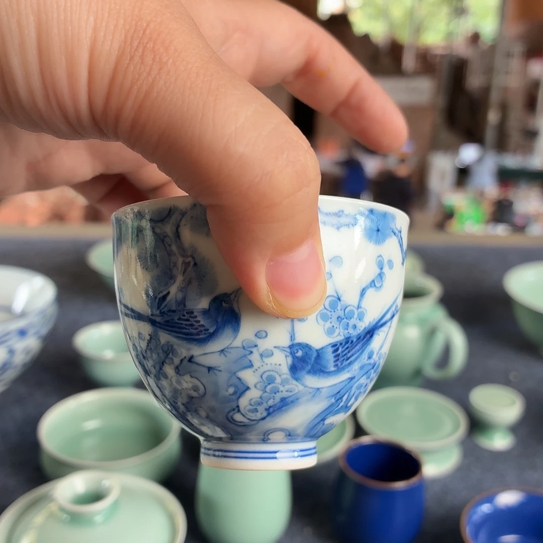 双板桥柴窑瓷器杯子