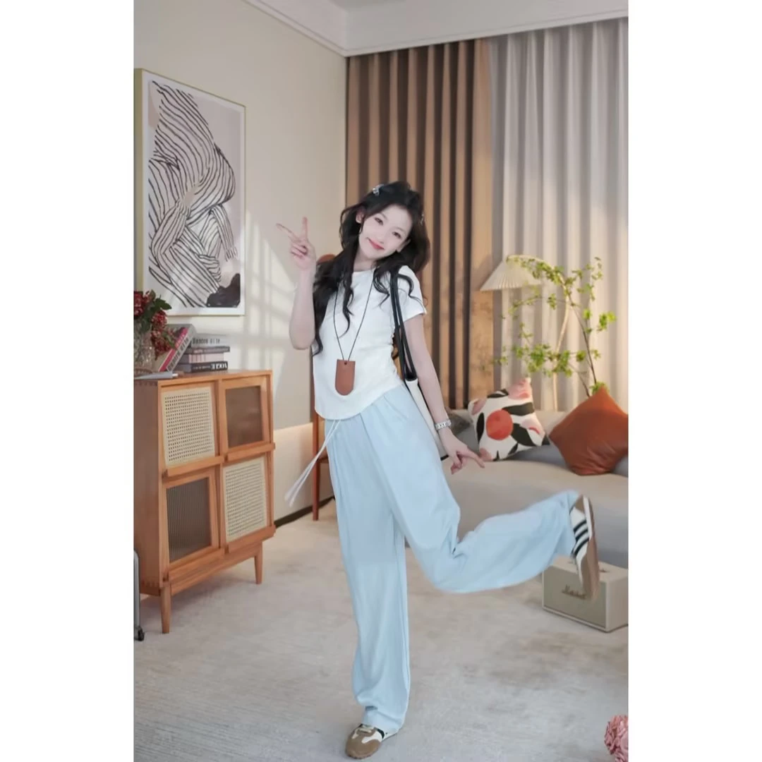 闵笑一【天空裤】 百搭休闲裤搭配设计感下装女款丨K147