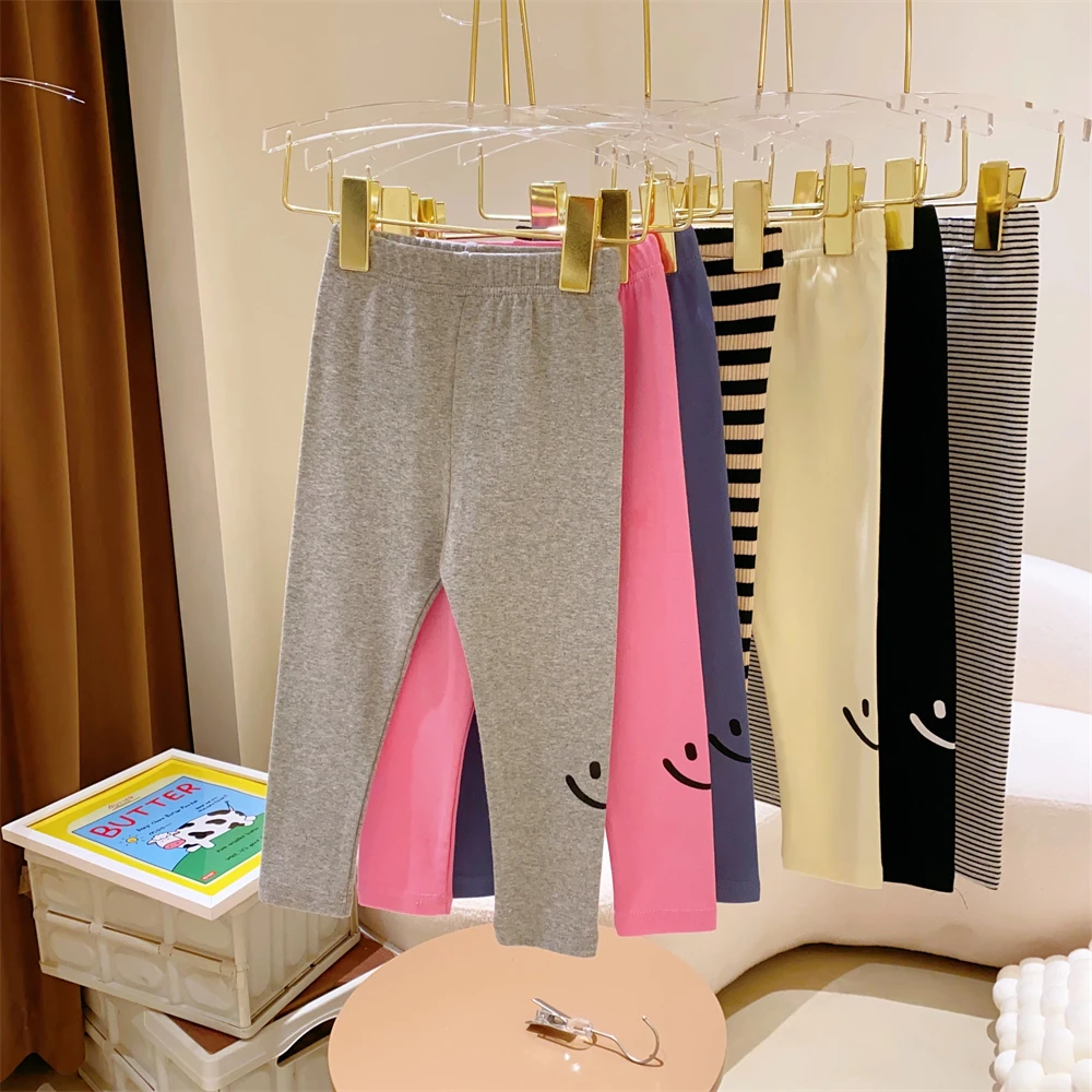 HHkids女童卡通印花修身款高弹百搭洋气打底裤春装新款GKZ202