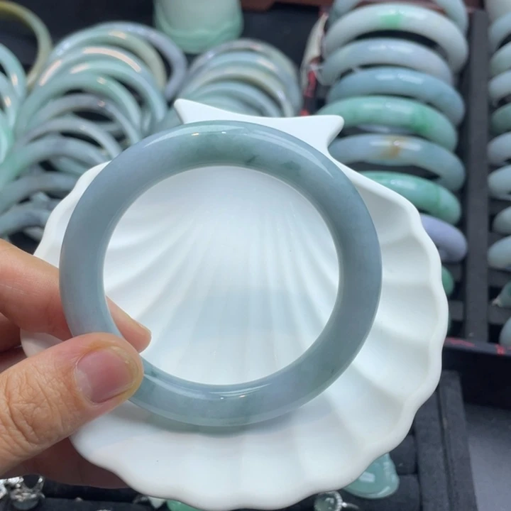 翡翠未镶嵌手镯翡翠手镯55圈口