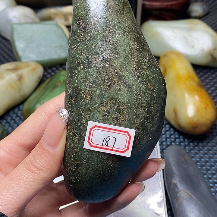 和田玉未镶嵌挂件187