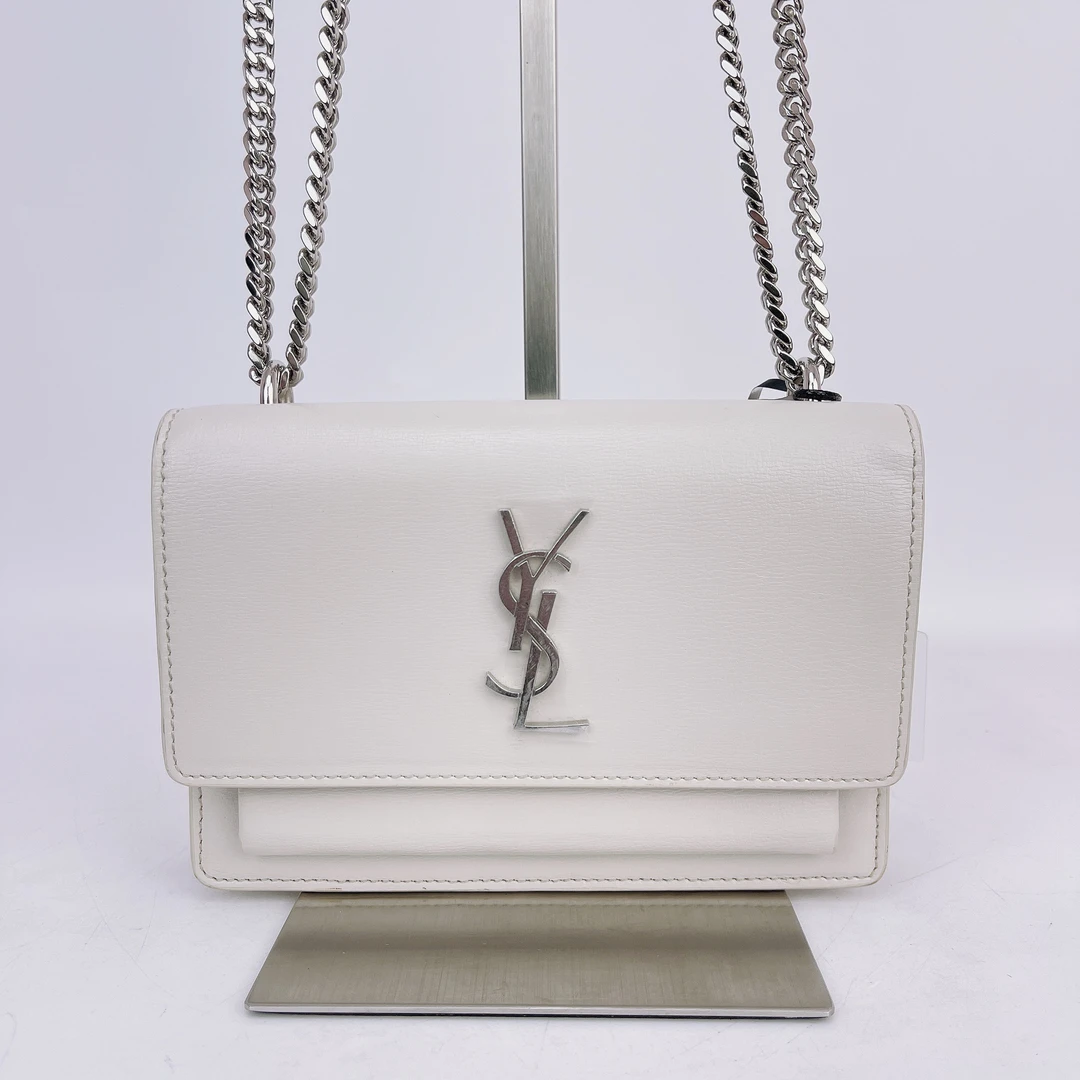 95新 YSL/圣罗兰 圣罗兰白色日落底长17J578