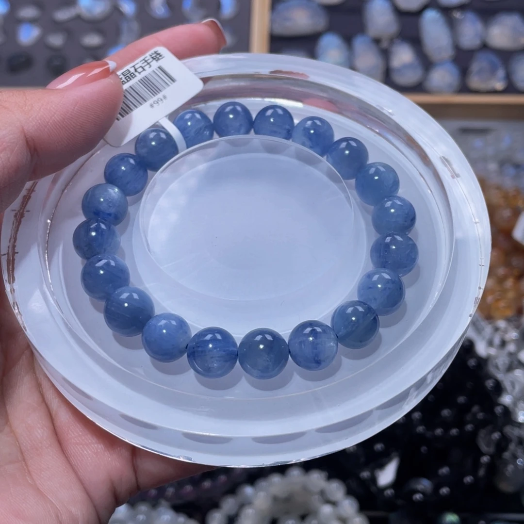 水晶手链未镶嵌蓝晶手链