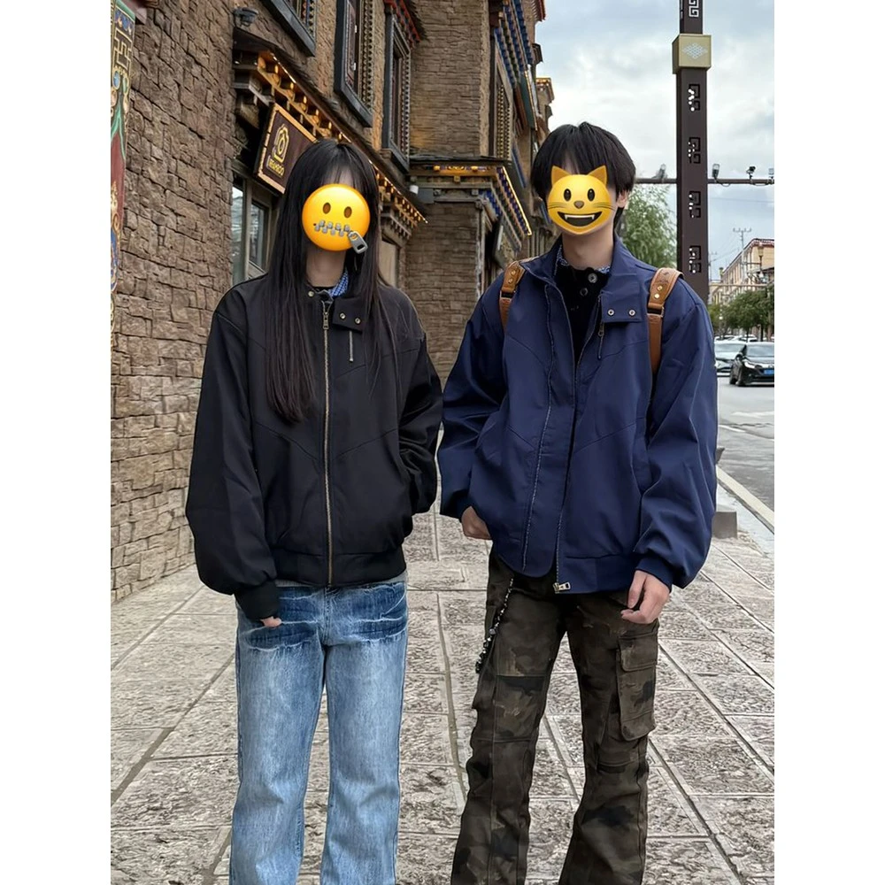 cra解构飞行工装夹克男ootd穿搭短款外套美式cleanfit翻领棒球服