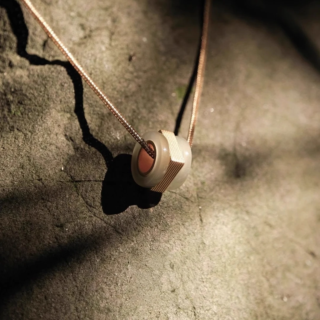 项链方圆之间女高颜值独特轻奢长款吊坠耳垂气质小设计感