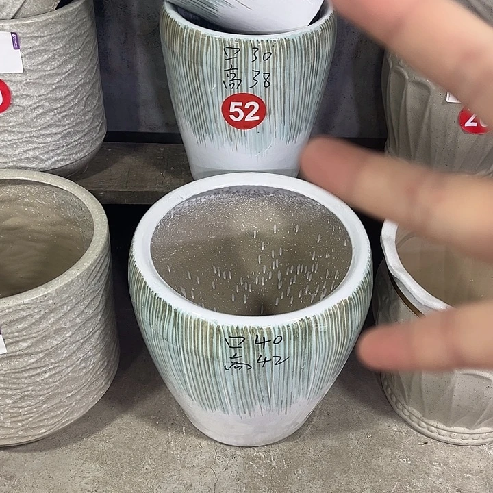 陶瓷大花盆一套三个