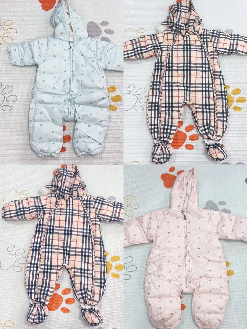 加厚爬服哈衣外出服连身男宝女宝