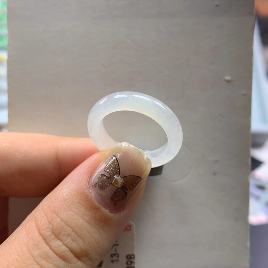 翡翠未镶嵌戒指13/14圈