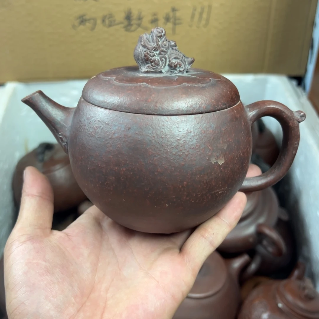 茶壶紫砂宜兴原矿紫砂壶400毫升容量