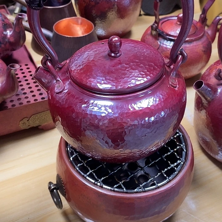 J*e手工制作紫铜铜壶