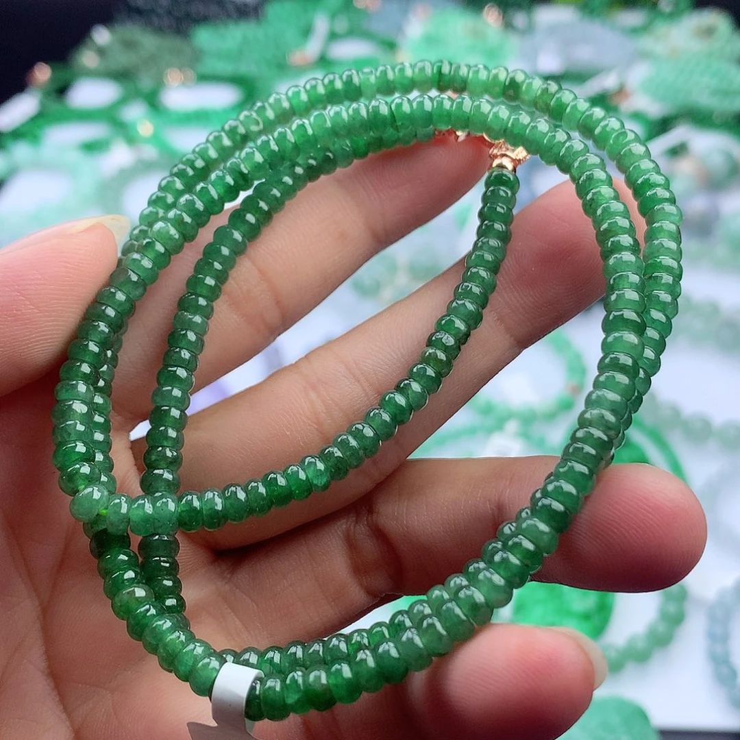 翡翠挂件未镶嵌项链