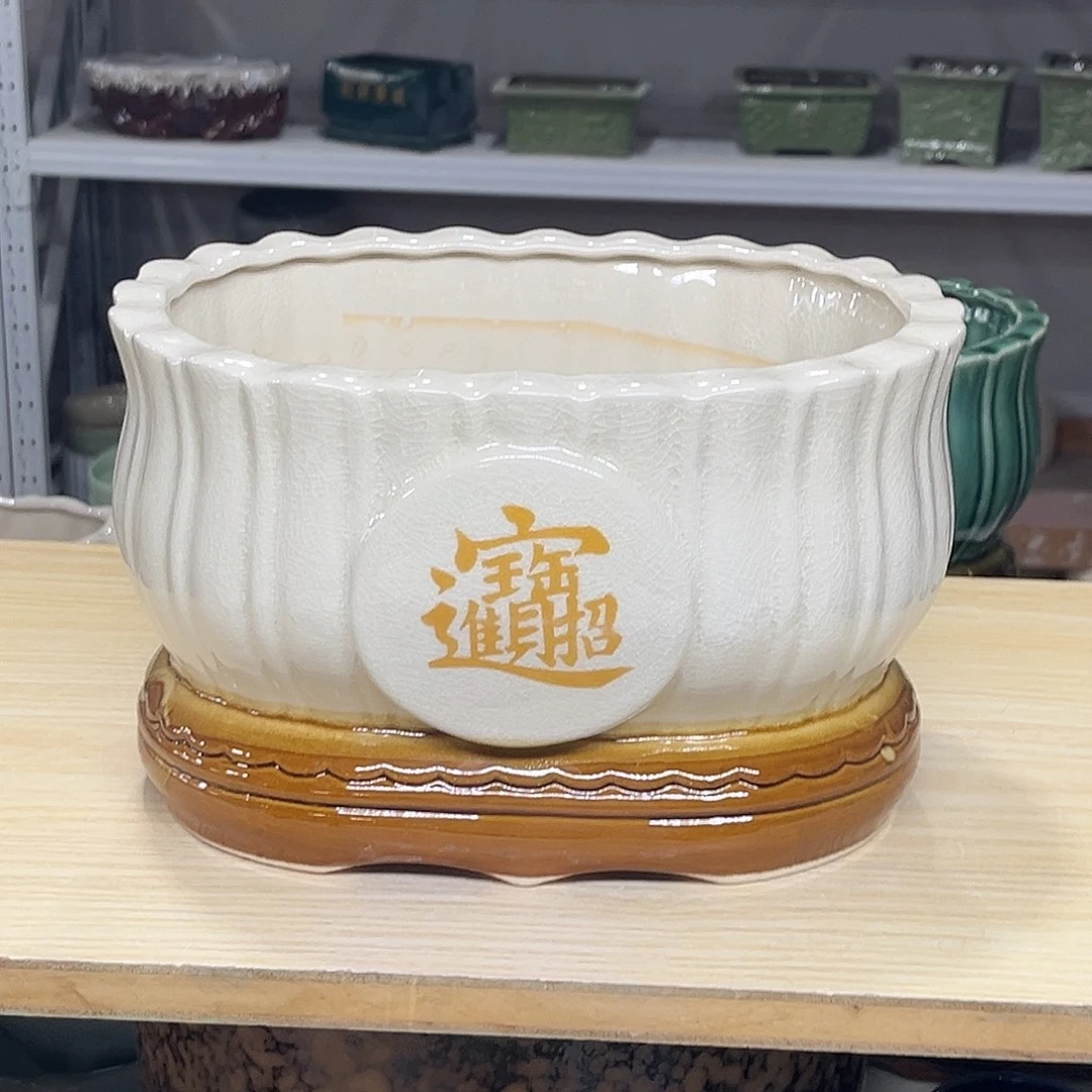 陶瓷绿植多肉微瑕花盆口径23*17*14.5