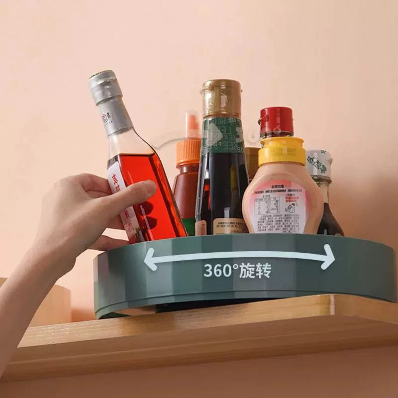 旋转置物架旋转托盘多用整理架颜色不挑