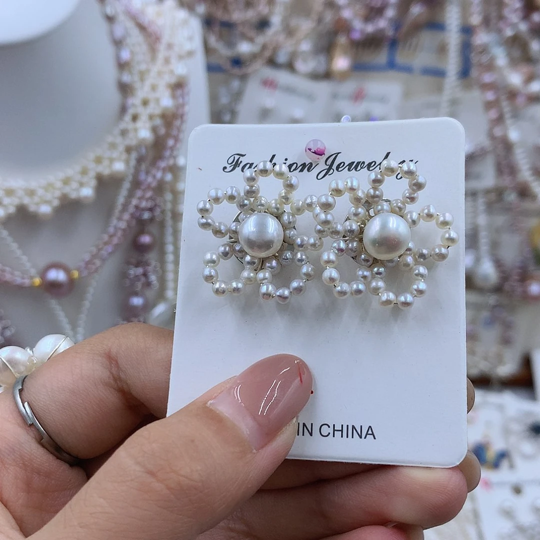 项圈银S925镶嵌淡水珍珠