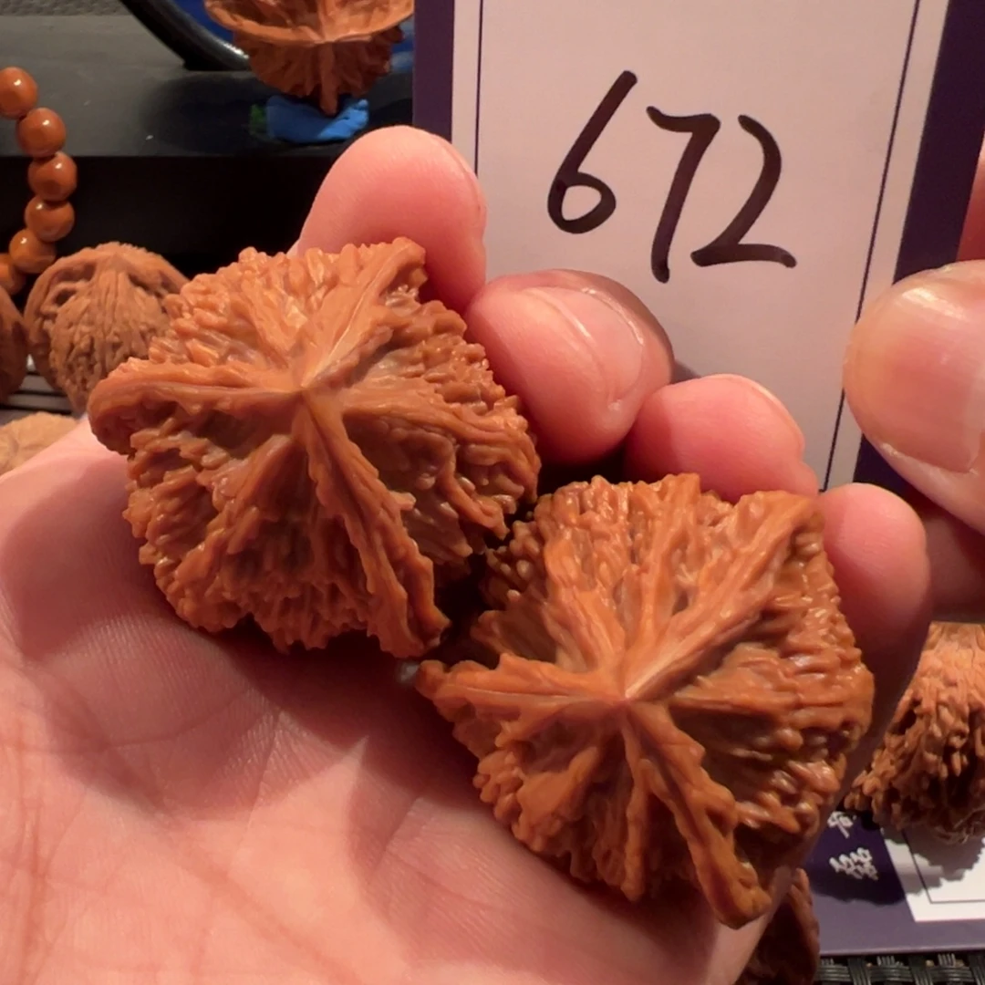 把件文玩核桃全品文山三棱37尺寸672号