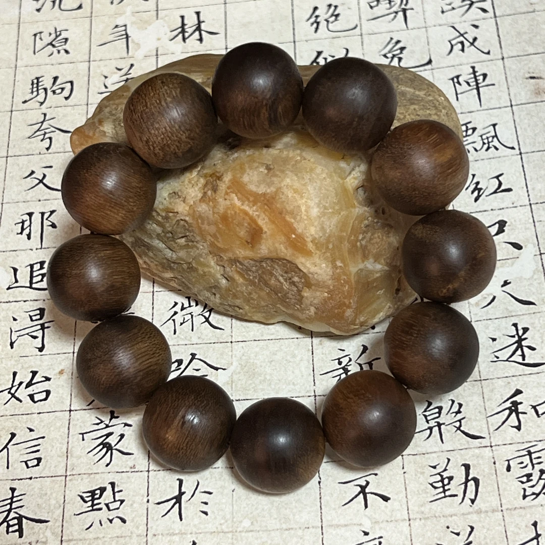 Z-427【莞香系老白棋沉香】单圈约20mm、49g