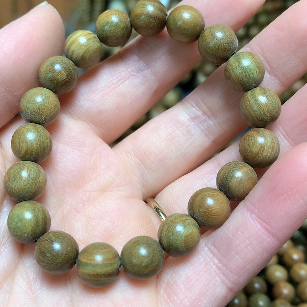 维腊木（绿檀）手串/手链豆**球