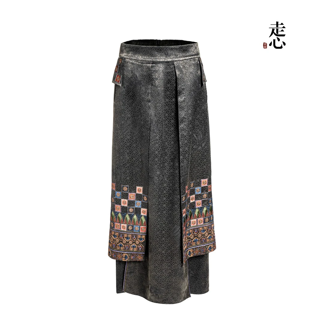 【香云走心】走心非遗古格王朝系列走秀高定 半裙24Z48801