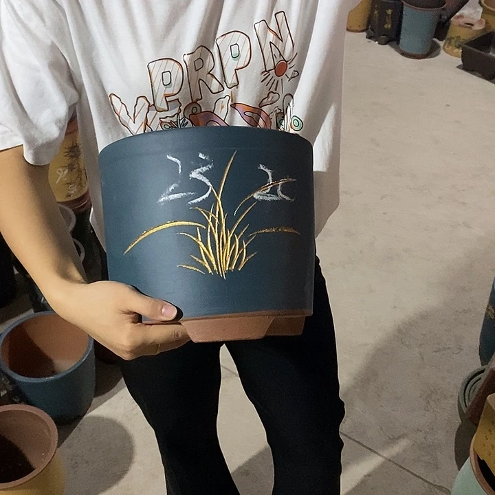 紫砂花盆紫砂花盆
