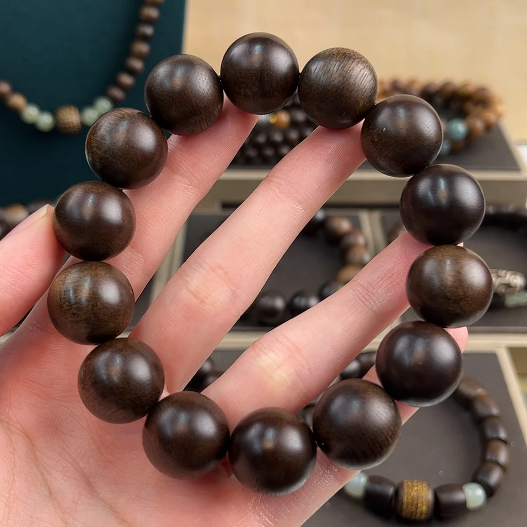 沉香碎屑沉香16mm越南芽庄玉化白奇楠沉水